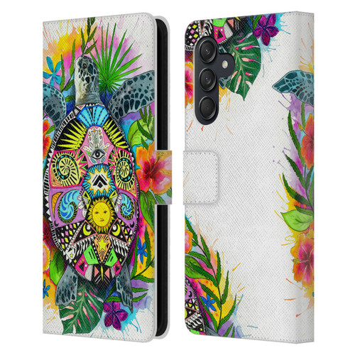 Pixie Cold Animals Turtle Life Leather Book Wallet Case Cover For Samsung Galaxy M55 5G