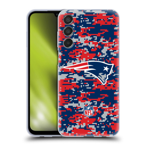 NFL New England Patriots Graphics Digital Camouflage Soft Gel Case for Samsung Galaxy M15/F15 5G