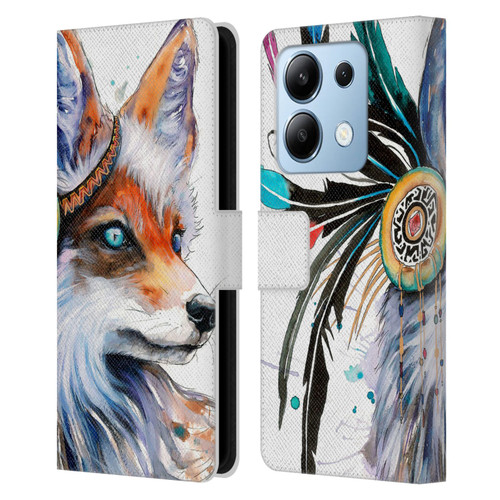 Pixie Cold Animals Fox Leather Book Wallet Case Cover For Xiaomi Redmi Note 13/13 Pro 5G