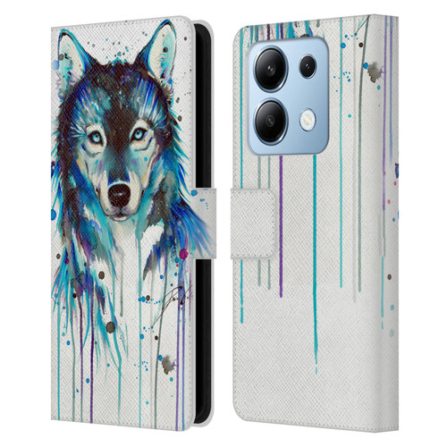 Pixie Cold Animals Ice Wolf Leather Book Wallet Case Cover For Xiaomi Redmi Note 13/13 Pro 5G