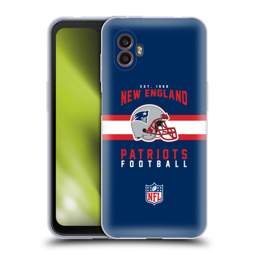NFL New England Patriots Graphics Helmet Typography Soft Gel Case for Samsung Galaxy Xcover6 Pro/Pro2