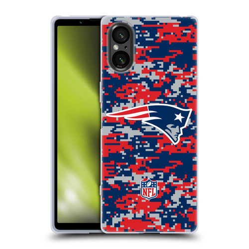 NFL New England Patriots Graphics Digital Camouflage Soft Gel Case for Sony Xperia 5 V 5G