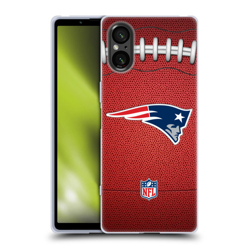 NFL New England Patriots Graphics Football Soft Gel Case for Sony Xperia 5 V 5G