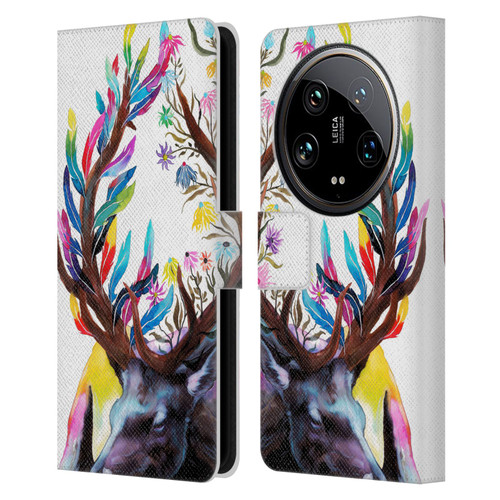 Pixie Cold Animals Memories Leather Book Wallet Case Cover For Xiaomi 14 Ultra