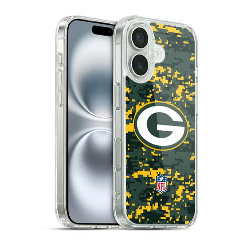 NFL Green Bay Packers Graphics Digital Camouflage Soft Gel Case for Apple iPhone 16