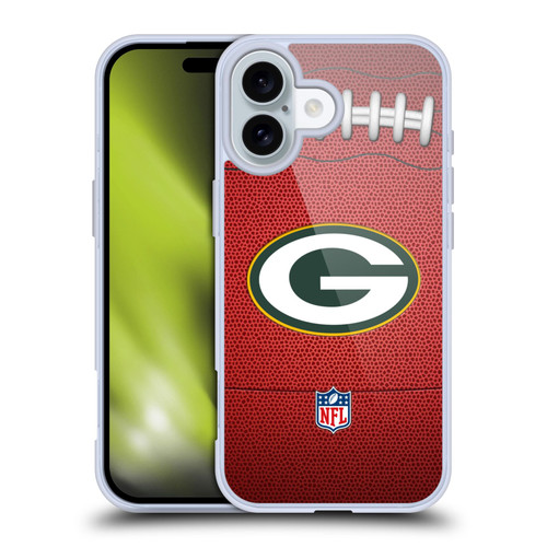NFL Green Bay Packers Graphics Football Soft Gel Case for Apple iPhone 16 NFL Green Bay Packers Graphics Football Soft Gel Case for Apple iPhone 16