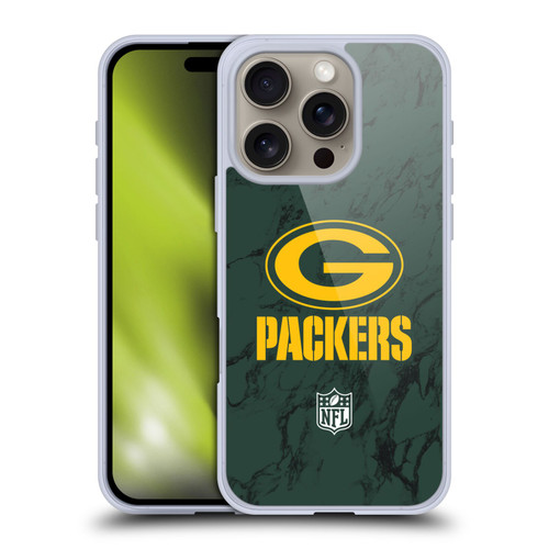 NFL Green Bay Packers Graphics Coloured Marble Soft Gel Case for Apple iPhone 16 Pro NFL Green Bay Packers Graphics Coloured Marble Soft Gel Case for Apple iPhone 16 Pro