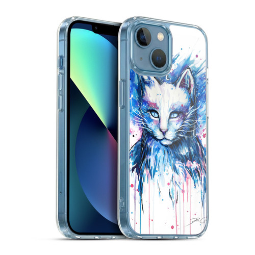 Pixie Cold Cats Space Soft Gel Case for Apple iPhone 13 Mini & MagSafe