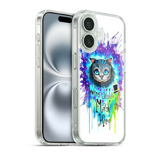 Pixie Cold Cats We Are All Mad Here Soft Gel Case for Apple iPhone 16 & MagSafe