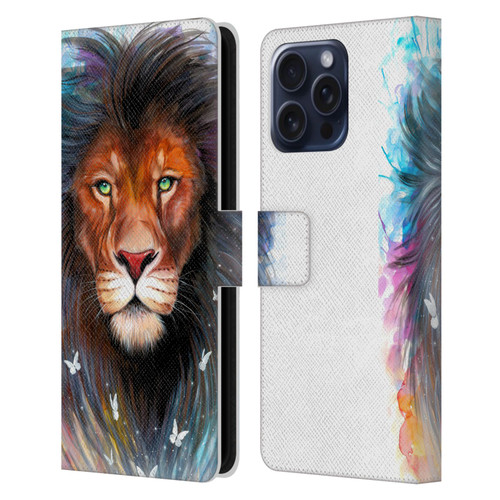 Pixie Cold Cats Sacred King Leather Book Wallet Case Cover For Apple iPhone 16 Pro Max