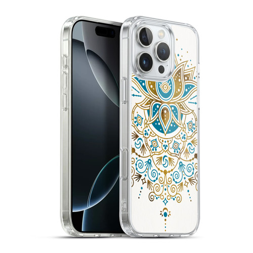 Cat Coquillette Patterns 6 Lotus Bloom Mandala 4 Soft Gel Case for Apple iPhone 16 Pro Max & MagSafe
