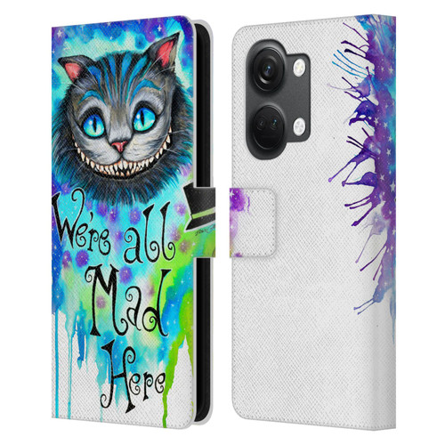 Pixie Cold Cats We Are All Mad Here Leather Book Wallet Case Cover For OnePlus Nord 3 5G