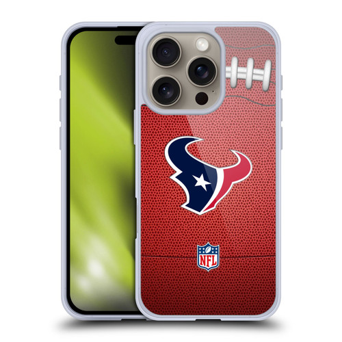 NFL Houston Texans Graphics Football Soft Gel Case for Apple iPhone 16 Pro