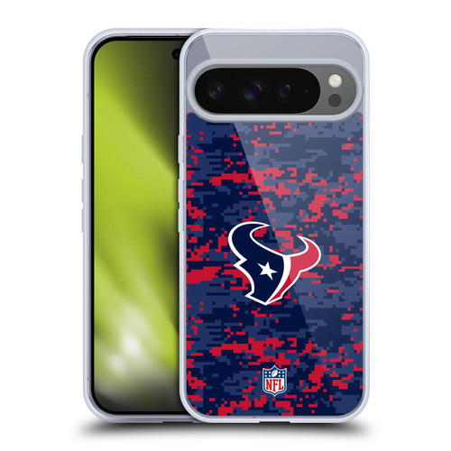 NFL Houston Texans Graphics Digital Camouflage Soft Gel Case for Google Pixel 9 Pro XL