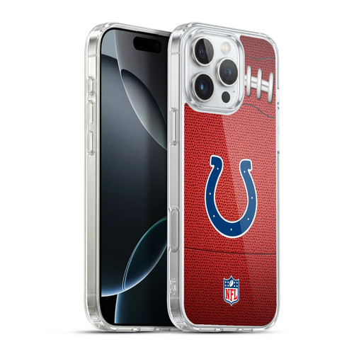 NFL Indianapolis Colts Graphics Football Soft Gel Case for Apple iPhone 16 Pro Max & MagSafe
