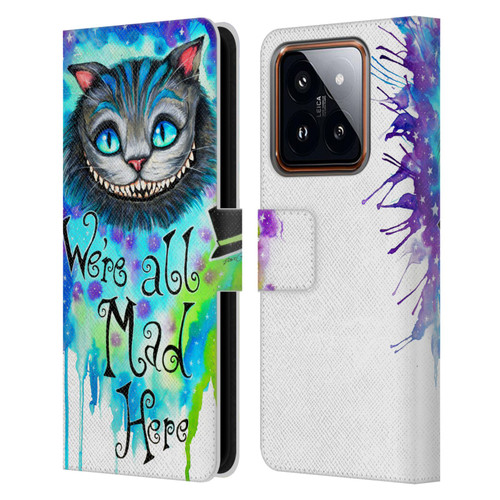 Pixie Cold Cats We Are All Mad Here Leather Book Wallet Case Cover For Xiaomi 14