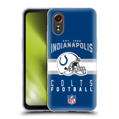 NFL Indianapolis Colts Graphics Helmet Typography Soft Gel Case for Samsung Galaxy Xcover7 5G