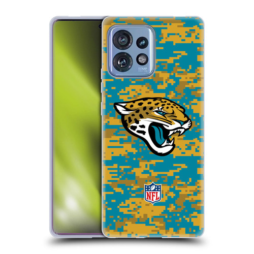 NFL Jacksonville Jaguars Graphics Digital Camouflage Soft Gel Case for Motorola Moto Edge 40 Pro
