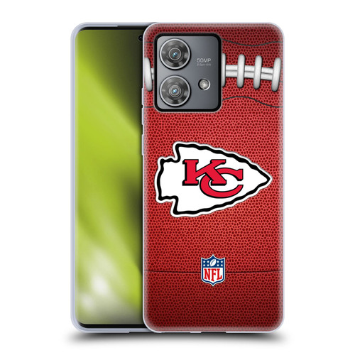 NFL Kansas City Chiefs Graphics Football Soft Gel Case for Motorola Edge 40 Neo 5G