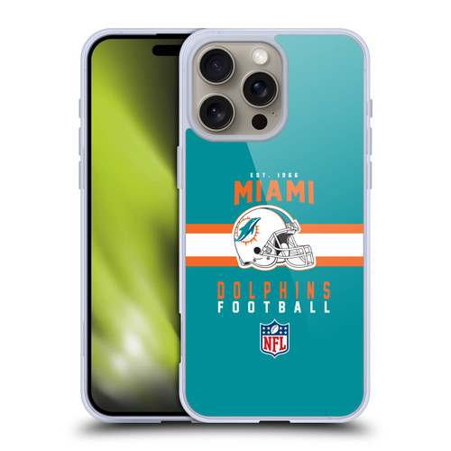 NFL Miami Dolphins Graphics Helmet Typography Soft Gel Case for Apple iPhone 16 Pro Max NFL Miami Dolphins Graphics Helmet Typography Soft Gel Case for Apple iPhone 16 Pro Max