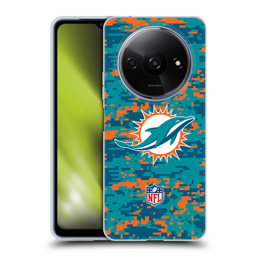 NFL Miami Dolphins Graphics Digital Camouflage Soft Gel Case for Xiaomi Redmi A3
