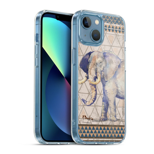 Paul Brent Animals Tribal Elephant Soft Gel Case for Apple iPhone 13 Mini & MagSafe