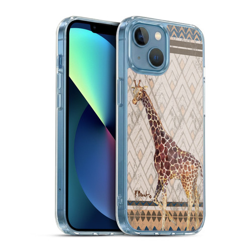 Paul Brent Animals Tribal Giraffe Soft Gel Case for Apple iPhone 13 Mini & MagSafe