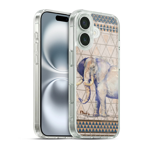 Paul Brent Animals Tribal Elephant Soft Gel Case for Apple iPhone 16 & MagSafe