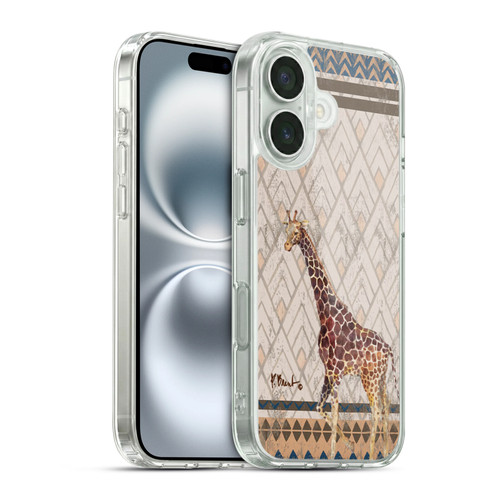 Paul Brent Animals Tribal Giraffe Soft Gel Case for Apple iPhone 16 & MagSafe