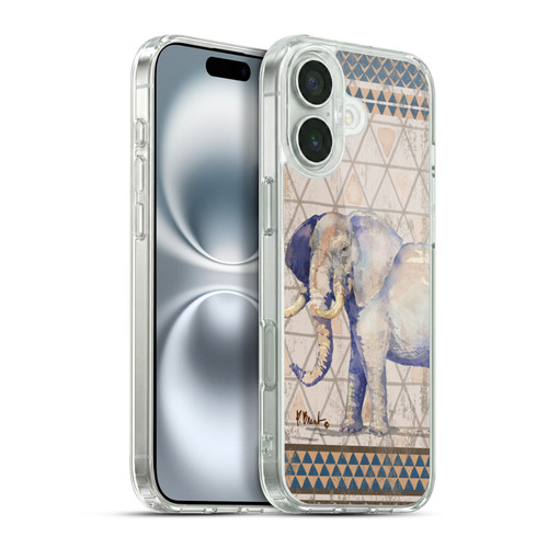 Paul Brent Animals Tribal Elephant Soft Gel Case for Apple iPhone 16 Plus & MagSafe