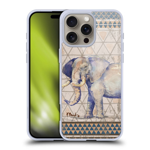 Paul Brent Animals Tribal Elephant Soft Gel Case for Apple iPhone 16 Pro Max