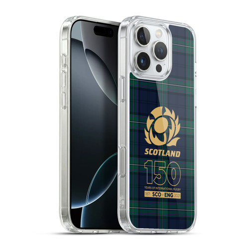 Scotland Rugby 150th Anniversary Tartan Soft Gel Case for Apple iPhone 16 Pro Max & MagSafe
