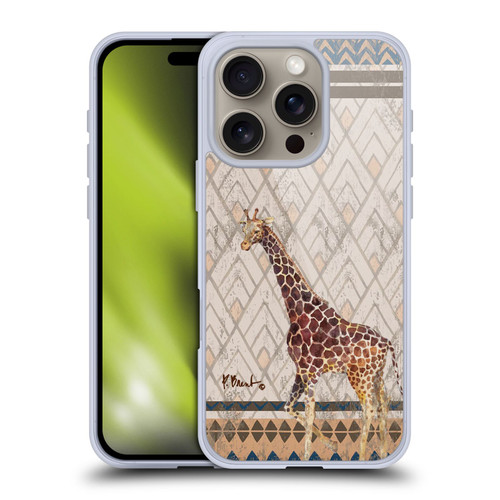 Paul Brent Animals Tribal Giraffe Soft Gel Case for Apple iPhone 16 Pro