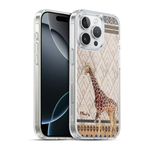 Paul Brent Animals Tribal Giraffe Soft Gel Case for Apple iPhone 16 Pro & MagSafe