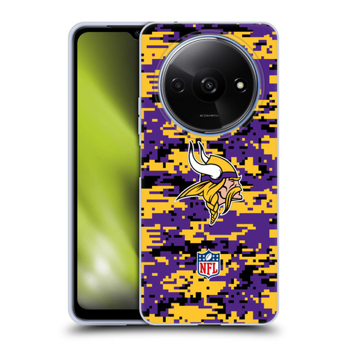 NFL Minnesota Vikings Graphics Digital Camouflage Soft Gel Case for Xiaomi Redmi A3