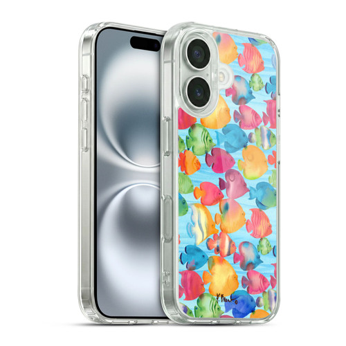 Paul Brent Coastal Tropical Fish School Soft Gel Case for Apple iPhone 16 & MagSafe