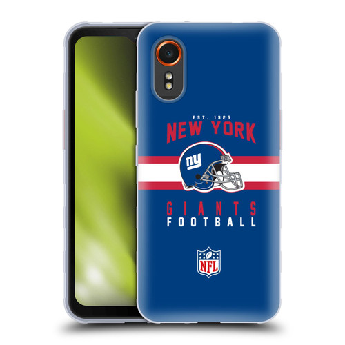 NFL New York Giants Graphics Helmet Typography Soft Gel Case for Samsung Galaxy Xcover7 5G