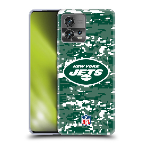 NFL New York Jets Graphics Digital Camouflage Soft Gel Case for Motorola Moto Edge 30 Fusion