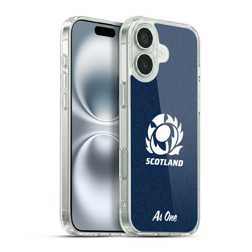 Scotland Rugby Graphics Pattern Soft Gel Case for Apple iPhone 16 Plus