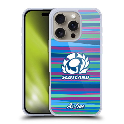 Scotland Rugby Graphics Training Pattern Soft Gel Case for Apple iPhone 16 Pro