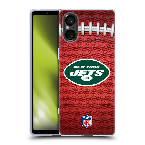 NFL New York Jets Graphics Football Soft Gel Case for Sony Xperia 5 V 5G