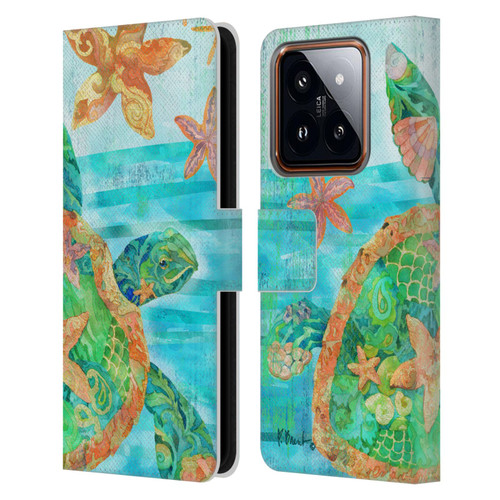 Paul Brent Coastal Nassau Turtle Leather Book Wallet Case Cover For Xiaomi 14