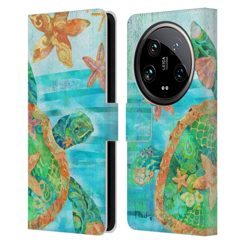 Paul Brent Coastal Nassau Turtle Leather Book Wallet Case Cover For Xiaomi 14 Ultra