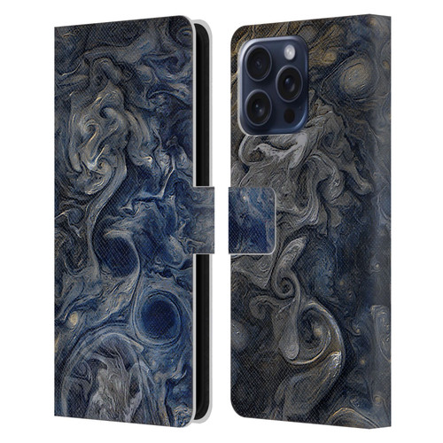 Cosmo18 Space 2 Blues Leather Book Wallet Case Cover For Apple iPhone 16 Pro Max