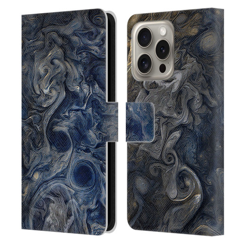 Cosmo18 Space 2 Blues Leather Book Wallet Case Cover For Apple iPhone 16 Pro