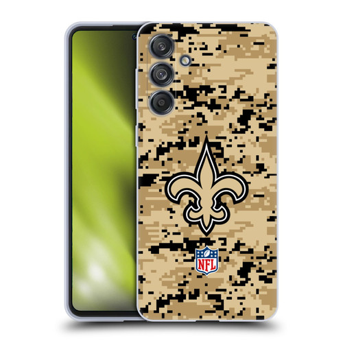 NFL New Orleans Saints Graphics Digital Camouflage Soft Gel Case for Samsung Galaxy M55 5G