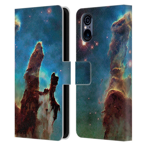 Cosmo18 Space 2 Nebula's Pillars Leather Book Wallet Case Cover For Sony Xperia 5 V 5G