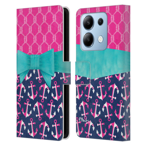 Paul Brent Nautical Bow Leather Book Wallet Case Cover For Xiaomi Redmi Note 13/13 Pro 5G