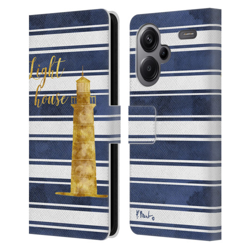 Paul Brent Nautical Lighthouse Leather Book Wallet Case Cover For Xiaomi Redmi Note 13 Pro Plus 5G