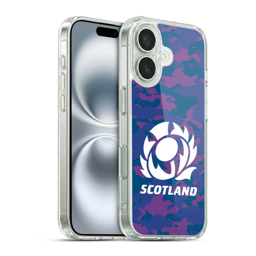 Scotland Rugby Logo 2 Camouflage Soft Gel Case for Apple iPhone 16